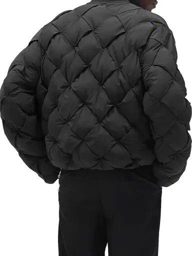 Represent Men's Legacy Pillow Quilted Oversized Puffer Jacket - Jet Black | Thumbnail 4