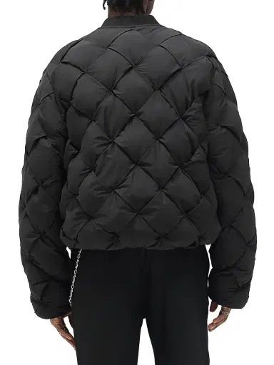 Represent Men's Legacy Pillow Quilted Oversized Puffer Jacket - Jet Black | Thumbnail 5