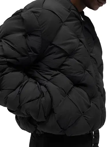 Represent Men's Legacy Pillow Quilted Oversized Puffer Jacket - Jet Black | Thumbnail 7