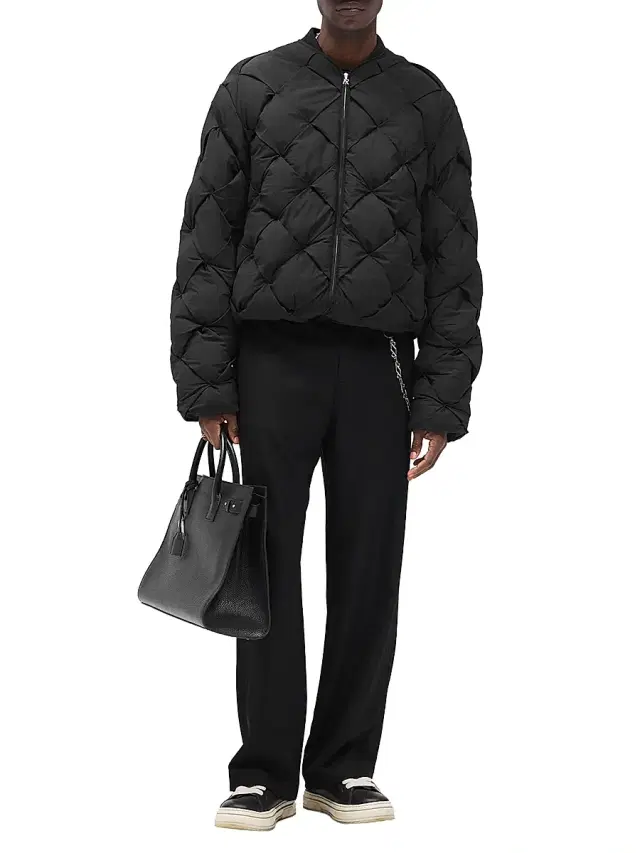 Represent Men's Legacy Pillow Quilted Oversized Puffer Jacket - Jet Black