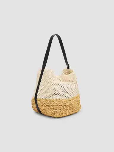 TOTEME Women's Medium Belted Paper Tote Bag | Thumbnail 3 TOTEME Women's Medium Belted Paper Tote Bag | Thumbnail 3