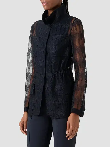 Akris Women's Chianti Embroidered Tulle Jacket | Thumbnail 6 Akris Women's Chianti Embroidered Tulle Jacket | Thumbnail 6