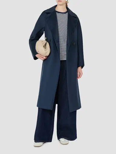 Weekend Max Mara Women's Double Breasted Wool Coat - Ultramarine - Size 16 | Thumbnail 2