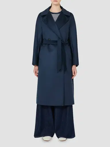 Weekend Max Mara Women's Double Breasted Wool Coat - Ultramarine - Size 16 | Thumbnail 3