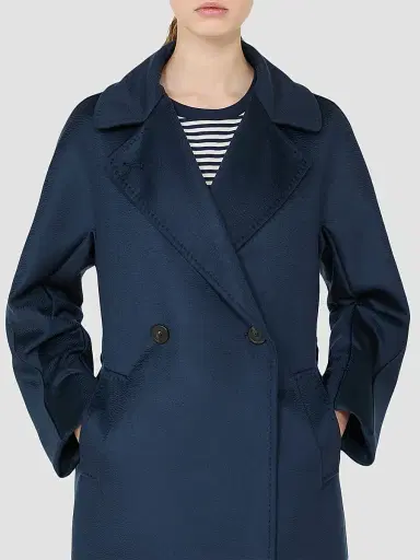 Weekend Max Mara Women's Double Breasted Wool Coat - Ultramarine - Size 16 | Thumbnail 5