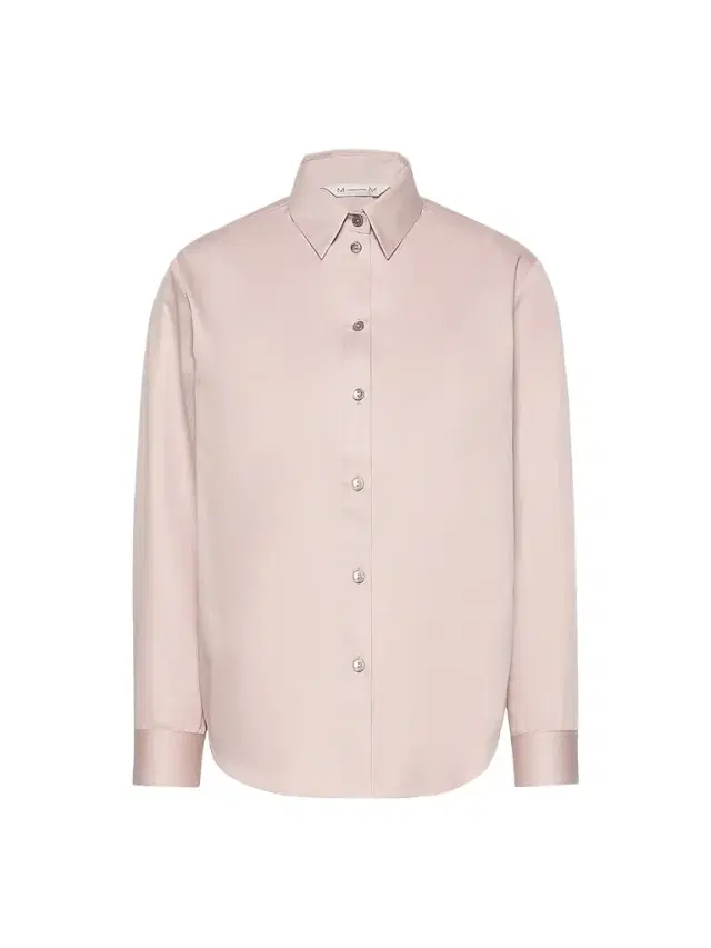 MM Max Mara Women's Cotton Satin Shirt - Mauve