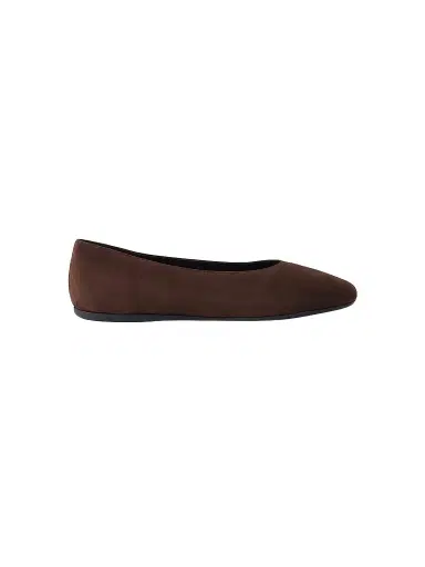 Prada Women's Suede Ballerinas - Brown - Size 11.5 | Thumbnail 1