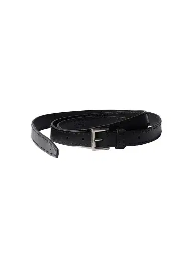 Prada Women's Antiqued Leather Belt - Black | Thumbnail 1