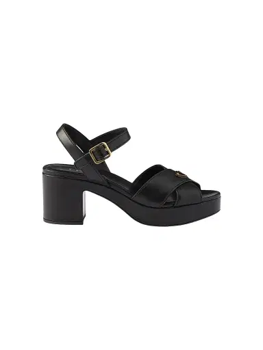 Prada Women's Nappa Leather Platform Sandals | Thumbnail 1 Prada Women's Nappa Leather Platform Sandals | Thumbnail 1