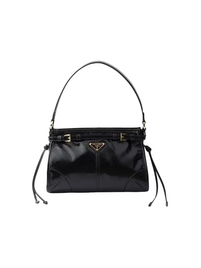Prada Women's Bonnie  Leather Top Handle Bag - Black