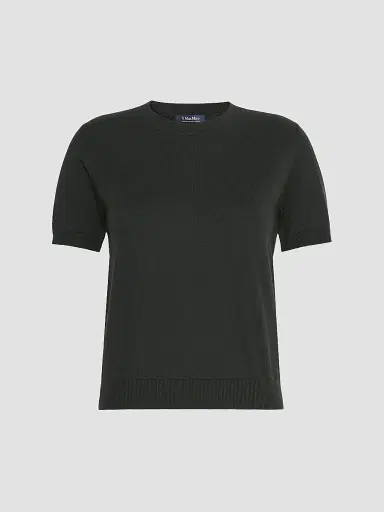Max Mara Women's Cashmere, Cotton and Silk Yarn Jumper - Dark Green | Thumbnail 2