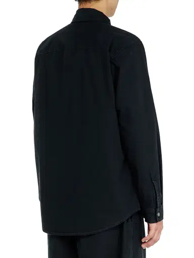 Diesel Men's Alias Logo Zip-Front Shirt Jacket | Thumbnail 4 Diesel Men's Alias Logo Zip-Front Shirt Jacket | Thumbnail 4