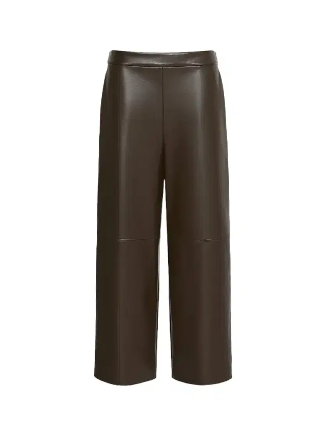 Max Mara Women's Coated Jersey Cropped Trousers - Dark Bown