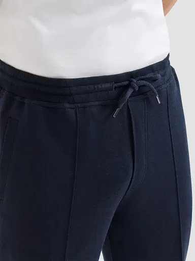 Brunello Cucinelli Men's French Terry Double Cloth Trousers with Crête Detail - Cobalt - Size XXXXL | Thumbnail 5 Brunello Cucinelli Men's French Terry Double Cloth Trousers with Crête Detail - Cobalt - Size XXXXL | Thumbnail 5