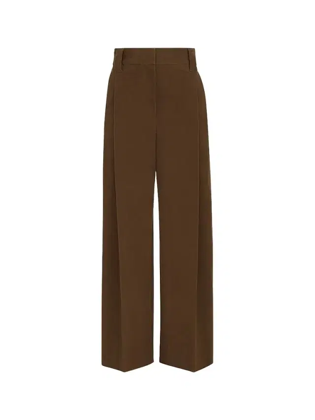 Women's Stretch Cotton Moleskin Loose Sartorial Trousers - Chocolate