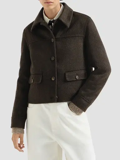 Brunello Cucinelli Women's Hand-Crafted Outerwear Jacket | Thumbnail 2