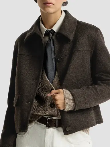 Brunello Cucinelli Women's Hand-Crafted Outerwear Jacket | Thumbnail 5