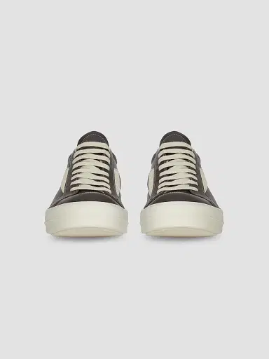 Rick Owens Men's Vintage Leather Low-Top Sneakers - Black Milk - Size 7 | Thumbnail 3