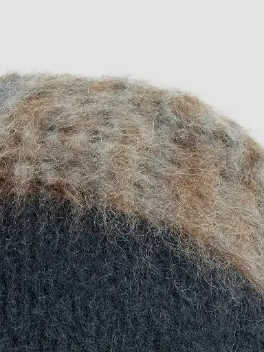 Brunello Cucinelli Women's Mohair and Would Prince of Wales Double Knit Beanie | Thumbnail 3