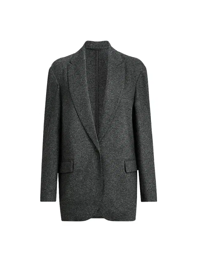 Brunello Cucinelli Women's Cashmere Jersey Blazer - Anthracite