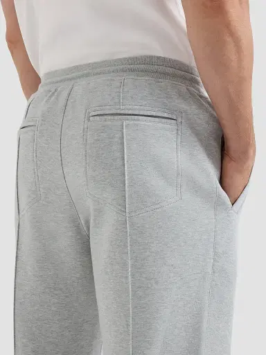 Brunello Cucinelli Men's French Terry Double Cloth Trousers with Crête Detail - Medium Grey - Size XXXXL | Thumbnail 5 Brunello Cucinelli Men's French Terry Double Cloth Trousers with Crête Detail - Medium Grey - Size XXXXL | Thumbnail 5