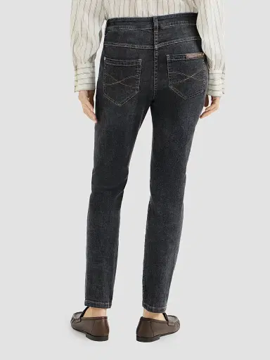 Brunello Cucinelli Women's Stretch Denim Slim Five-Pocket Jeans | Thumbnail 3 Brunello Cucinelli Women's Stretch Denim Slim Five-Pocket Jeans | Thumbnail 3