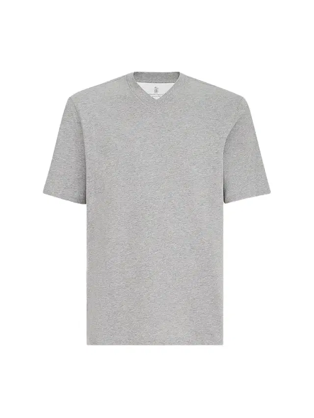 Men's Cotton Jersey V-Neck T-Shirt - Medium Grey