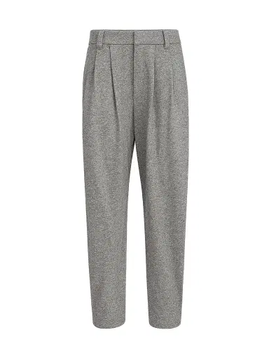 Brunello Cucinelli Women's Cashmere Jersey Tailored Trousers - Grey | Thumbnail 1