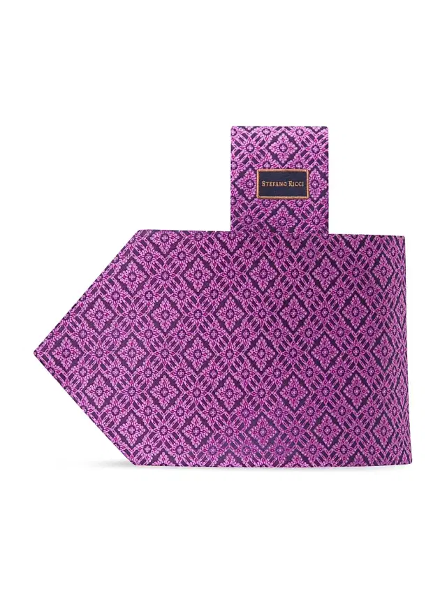 Stefano Ricci Men's Handmade Luxury Silk Tie - Purple