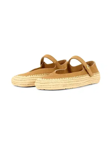 Loewe Women's x Paula's Ibiza Rio Suede & Raffia Mary Janes | Thumbnail 2 Loewe Women's x Paula's Ibiza Rio Suede & Raffia Mary Janes | Thumbnail 2