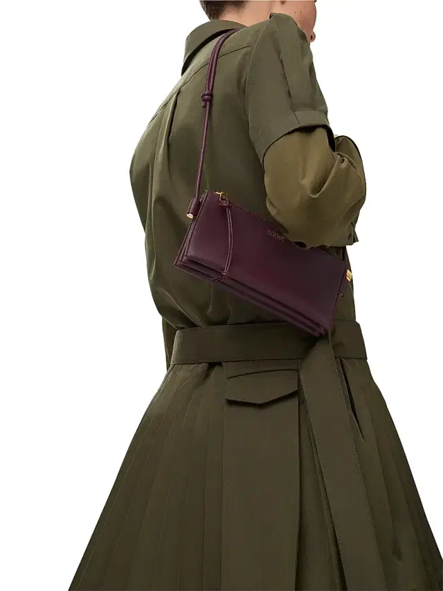 LOEWE Women's Joya Leather Crossbody Bag - Dark Burgundy