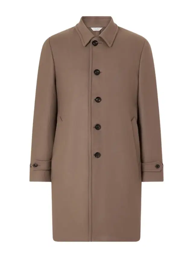 Boglioli Wool-Blend Felt Coat - Men