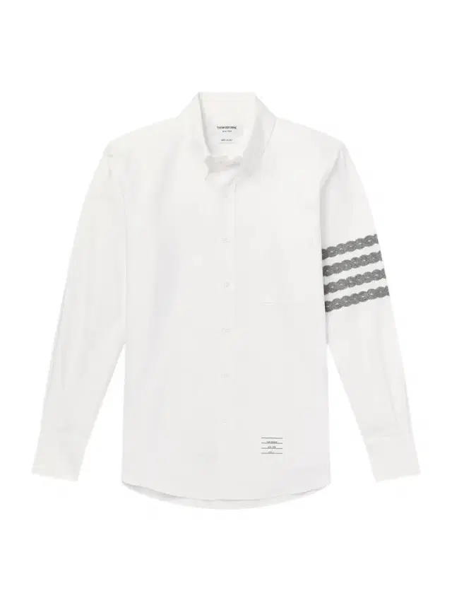 Thom Browne Logo-Appliquéd 4-Bar Embroidered Cotton-Oxford Shirt - Men