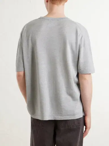 The Elder Statesman Lenny Ribbed Wool, Silk and Linen-Blend T-Shirt - Men | Thumbnail 4 The Elder Statesman Lenny Ribbed Wool, Silk and Linen-Blend T-Shirt - Men | Thumbnail 4