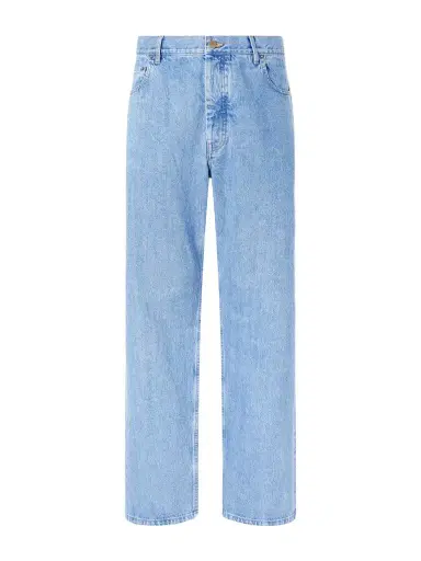 Thom Browne Cinch-Back Wide-Leg Jeans - Men | Thumbnail 1