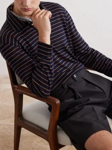 Massimo Alba Raya Striped Cotton-Jersey Polo Shirt - Men | Thumbnail 5 Massimo Alba Raya Striped Cotton-Jersey Polo Shirt - Men | Thumbnail 5