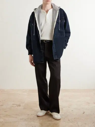 A.PRESSE Waffle-Knit Cotton and Cashmere-Blend Henley T-Shirt - Men | Thumbnail 2