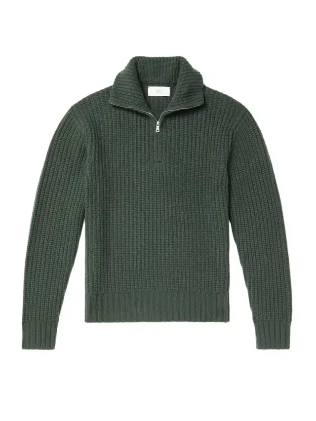 MR P. Ribbed Wool and Cashmere-Blend Half-Zip Sweater - Men