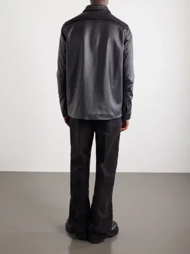 Rick Owens Brad Leather Jacket - Men | Thumbnail 4 Rick Owens Brad Leather Jacket - Men | Thumbnail 4