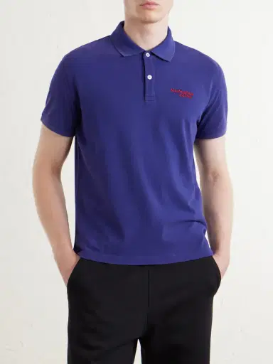 Acne Studios Logo-Embroidered Cotton-Piqué Polo Shirt - Men | Thumbnail 3 Acne Studios Logo-Embroidered Cotton-Piqué Polo Shirt - Men | Thumbnail 3