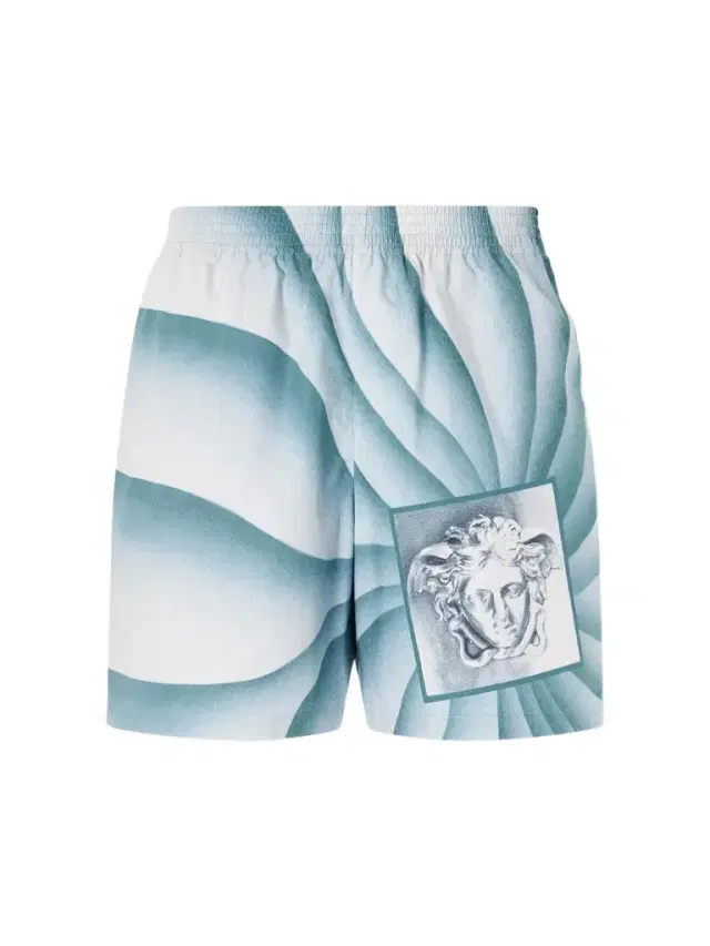 Versace Wide-leg Printed Cotton-Poplin Shorts - Men