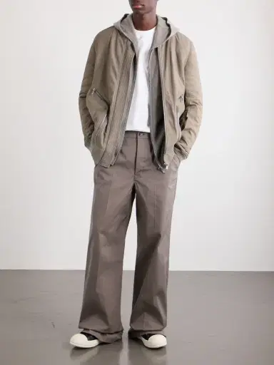 Rick Owens Bauhaus Leather Zip-Up Flight Jacket - Men | Thumbnail 2