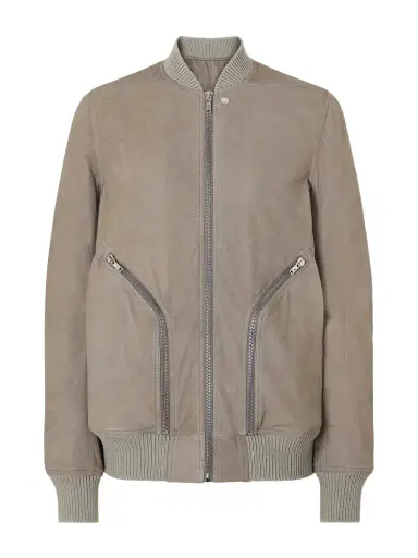 Rick Owens Bauhaus Leather Zip-Up Flight Jacket - Men | Thumbnail 1