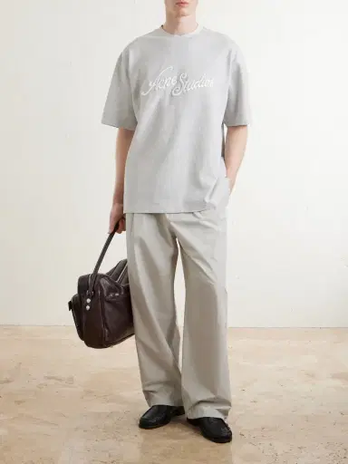 Acne Studios Logo-Embroidered Cotton-Piqué T-Shirt - Men | Thumbnail 2 Acne Studios Logo-Embroidered Cotton-Piqué T-Shirt - Men | Thumbnail 2