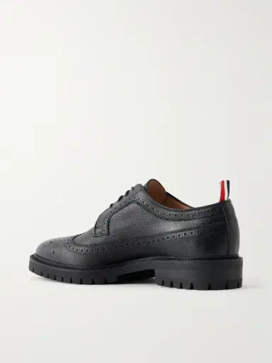 Thom Browne Longwing Pebble-Grain Leather Brogues - Men | Thumbnail 4 Thom Browne Longwing Pebble-Grain Leather Brogues - Men | Thumbnail 4