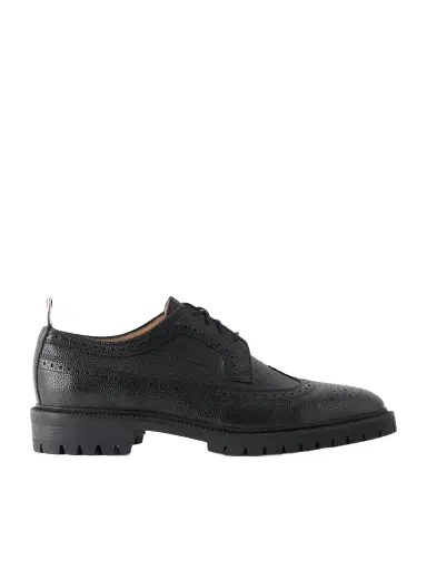Thom Browne Longwing Pebble-Grain Leather Brogues - Men | Thumbnail 1 Thom Browne Longwing Pebble-Grain Leather Brogues - Men | Thumbnail 1