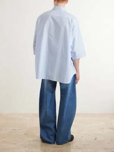 Acne Studios Soffia Striped Cotton-Poplin Shirt - Men | Thumbnail 4