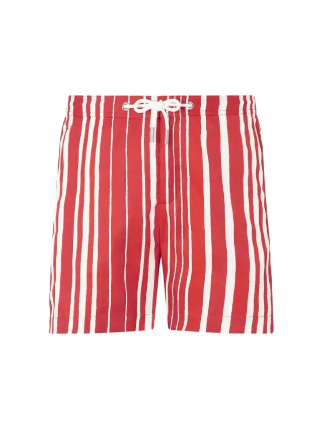 Orlebar Brown Bulldog Straight-Leg Striped Swim Shorts - Men