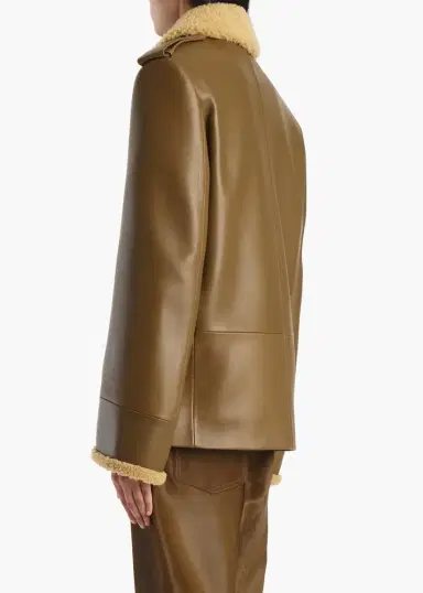 Khaite Marlot Coat In Dark Olive | Thumbnail 4 Khaite Marlot Coat In Dark Olive | Thumbnail 4