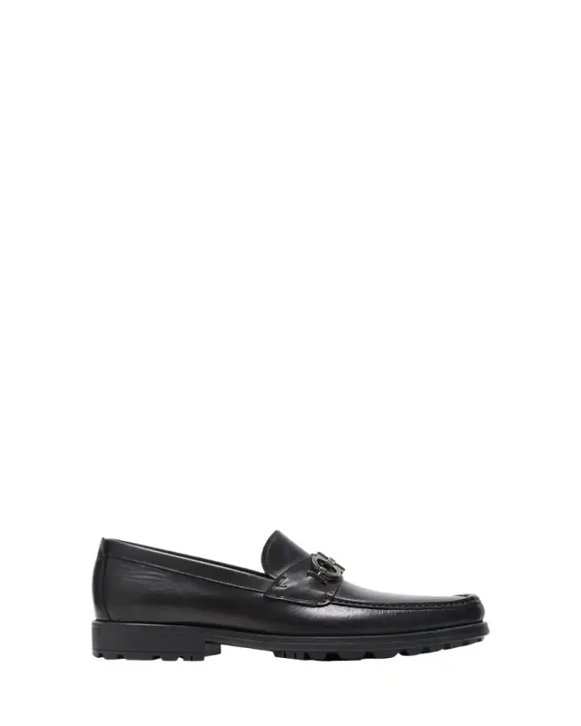 Ferragamo Men's David Leather Lug-Sole Loafers